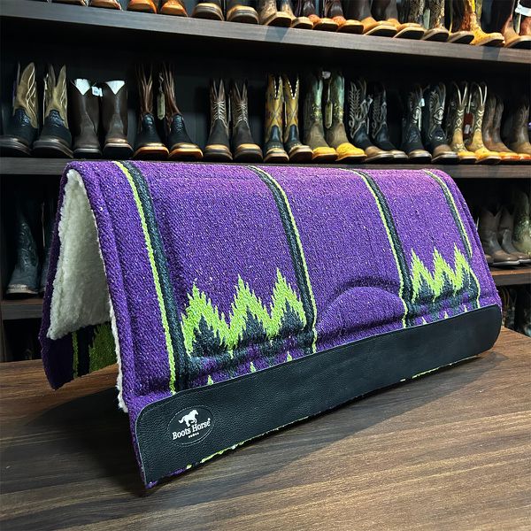Manta Boots Horse Combat Algodão- Roxo-Verde-Limao