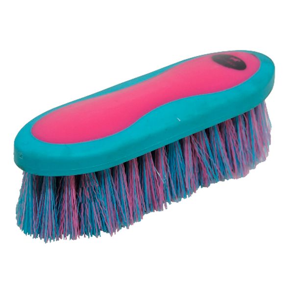 Escova Boots Horse com Cerda 20CM - Pink/Turquesa