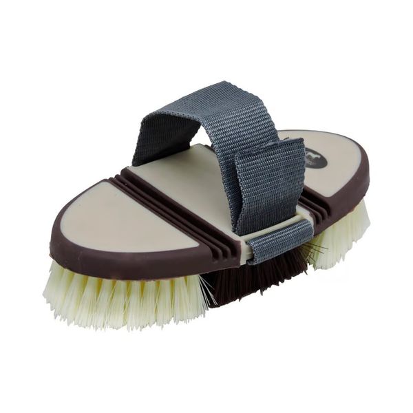 Escova Boots Horse Flexivel 18CM - Marrom/Bege