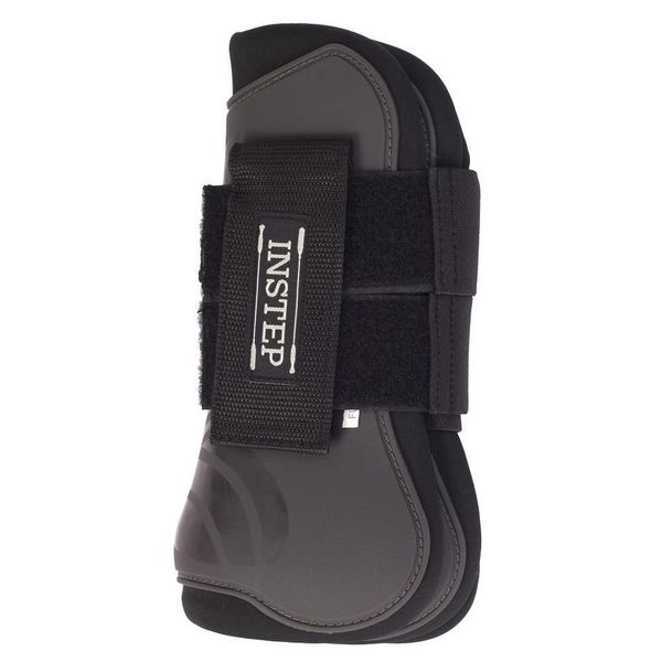 Caneleira Instep com Velcro- Cinza