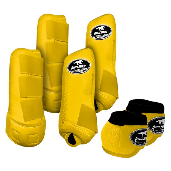 Kit Completo Boots Horse - Boleteira Dianteira/Traseira e cloche - Amarelo