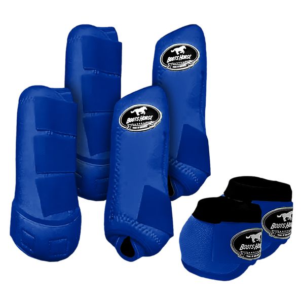 Kit Completo Boots Horse - Boleteira Dianteira/Traseira e cloche - Azul Royal