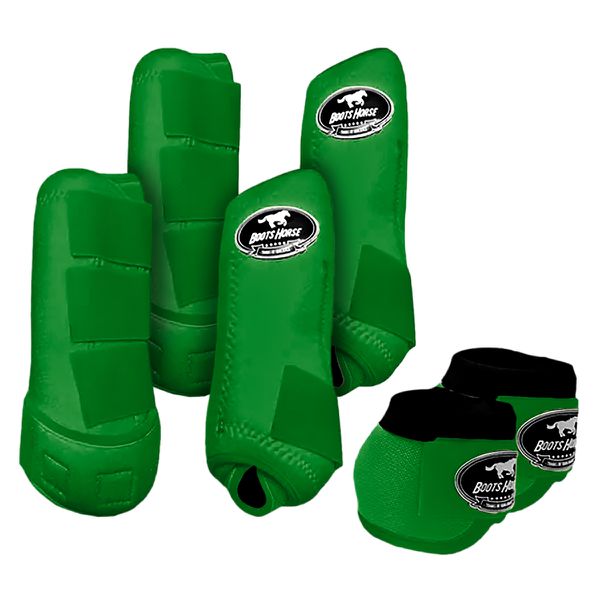 Kit Completo Boots Horse - Boleteira Dianteira/Traseira e cloche - Verde Bandeira