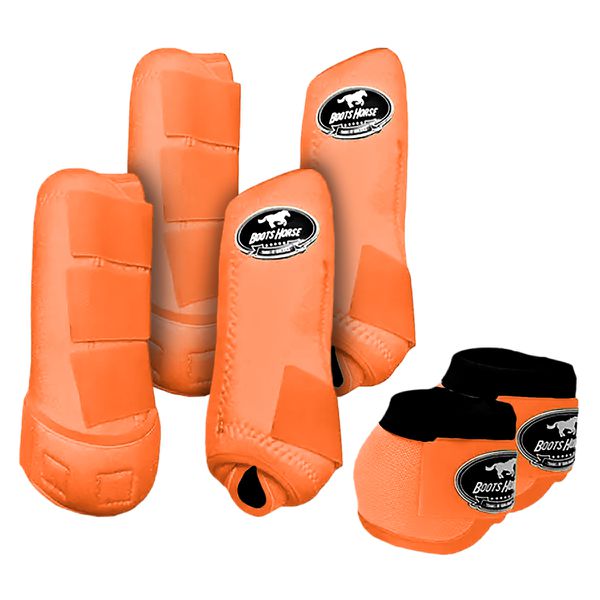 Kit Completo Boots Horse - Boleteira Dianteira/Traseira e cloche - Salmão