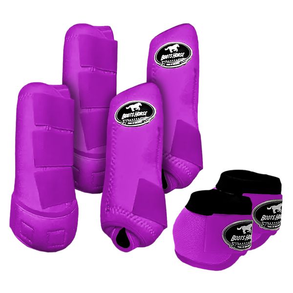 Kit Completo Boots Horse - Boleteira Dianteira/Traseira e cloche - Violeta