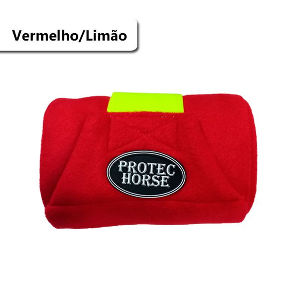 Liga de Descanso Protec Horse - Vermelho/Verde Limão