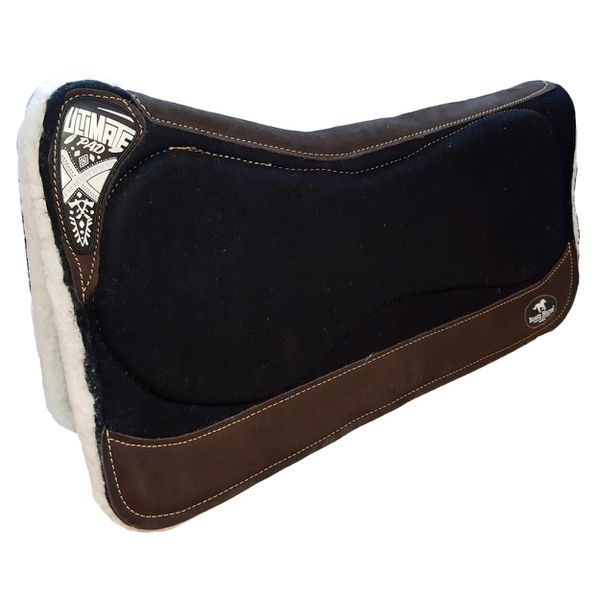 Manta Boots Horse Ultimate Pad Tambor Lã - Preto/Café