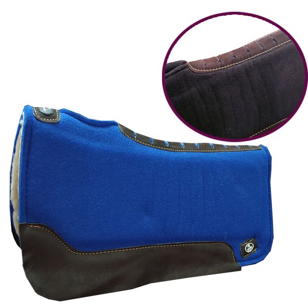 Manta Boots Horse Tambor Impact Pad Flexível - Quadrada Lã - Azul Royal