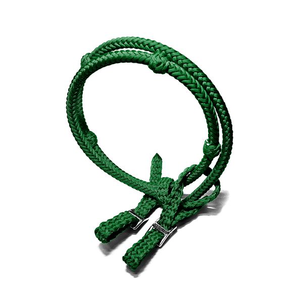 Rédea com Peia Boots Horse Nylon CS 8 tento sem Mosquetão - VERDE BANDEIRA