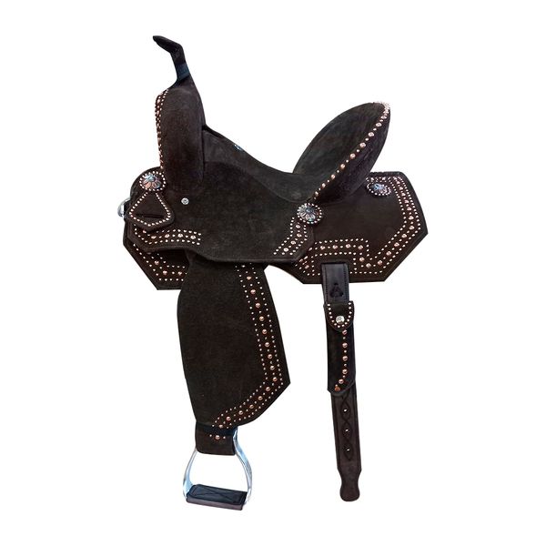 SELA FORMA PROTEC HORSE NEOPRENE CAFÉ - STRASS/CRAVINHO/ABA RECORTADA/RANCHEIRA