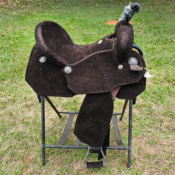 Sela Tambor Forma Protec Horse Neoprene Café Aba Virada Recortada #2303