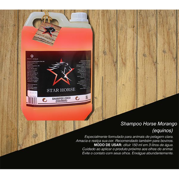 Shampoo de Morango 5Lt - Star Horse