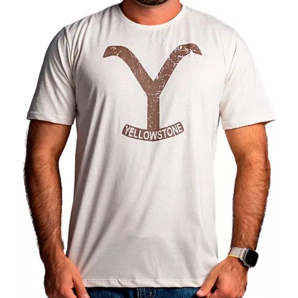 Camiseta Masculina Yellowstone - YE19 - Bege