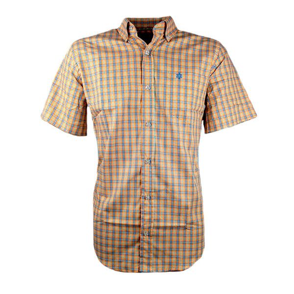 Camisa Xadrez Tuff - Laranja e Azul