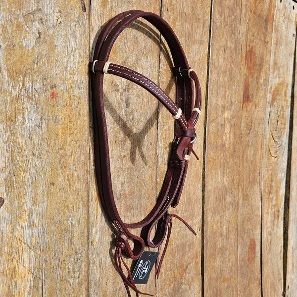 Cabeçada Boots Horse Testa 6230 LE Nó em V Com Afogador #8548