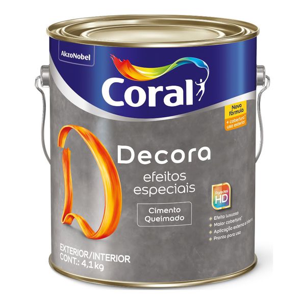 Decora Cimento Queimado Coral - 4,1Kg
