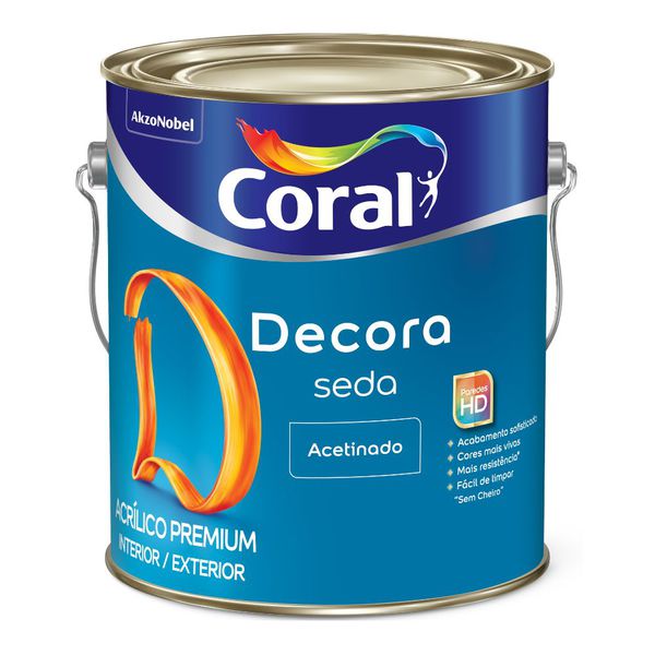 Acrílico Decora Seda Branco Neve Acetinado - 3,6L