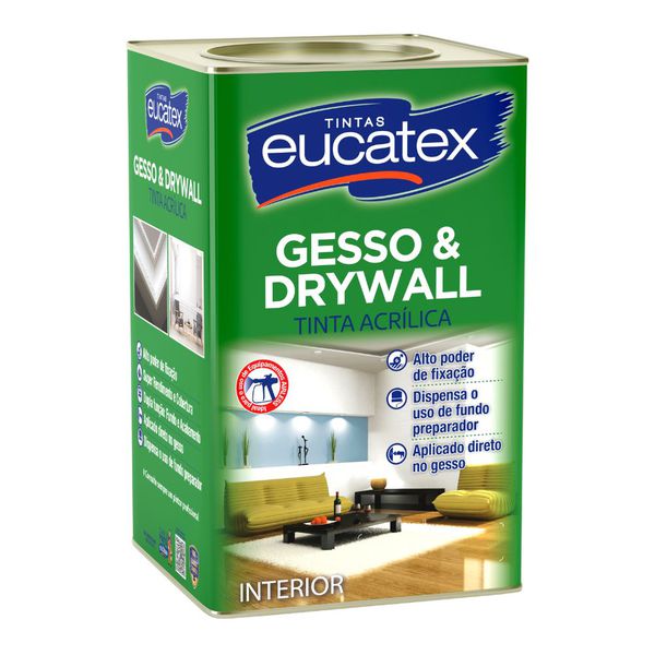 Tinta Gesso e Drywall Eucatex - 18L