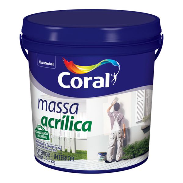 Massa Acrílica Coral - 5,7Kg