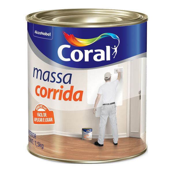 Massa Corrida Coral - 1,5Kg