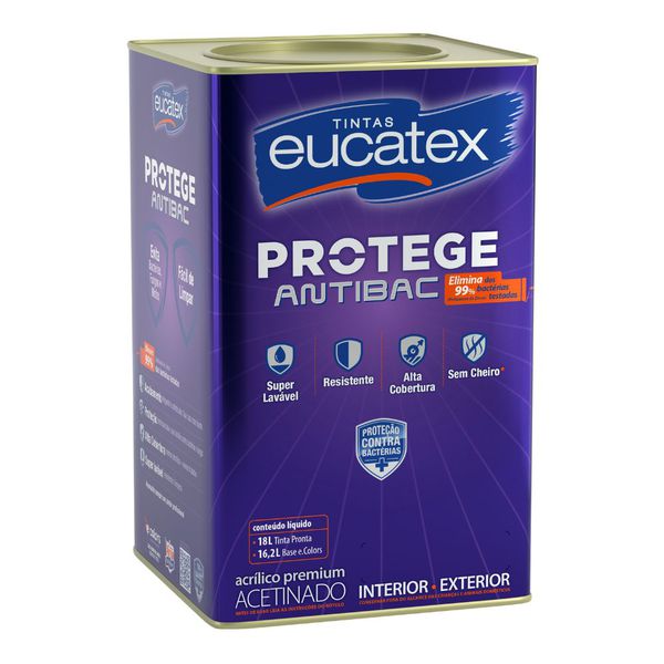 Acrílico Protege Antibac Branco Acetinado - 18L