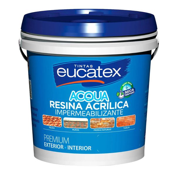 Resina Acrílica Base água Incolor - 3,6L