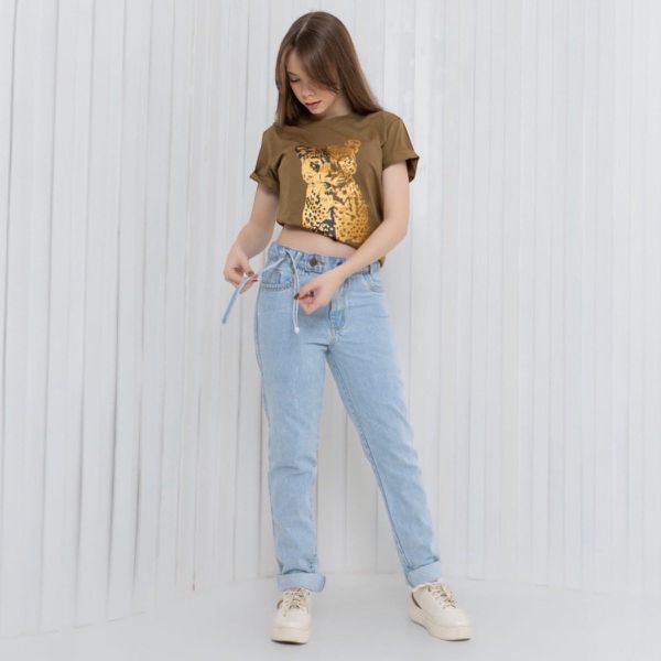 Calça Jeans Claro Reta