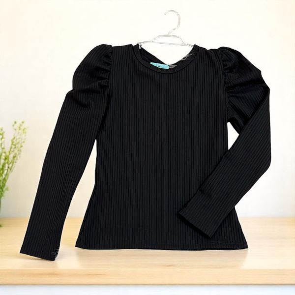 Blusa Manga Longa Preta