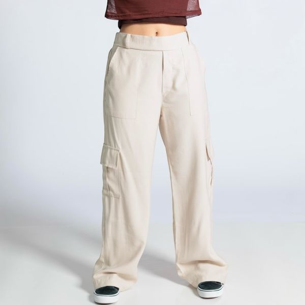 Calça Wide Leg Cargo OFF