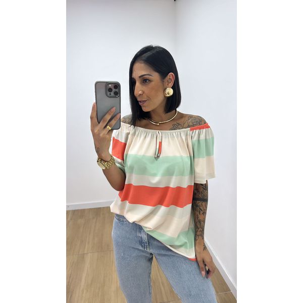 Blusa Ciganinha Laranja