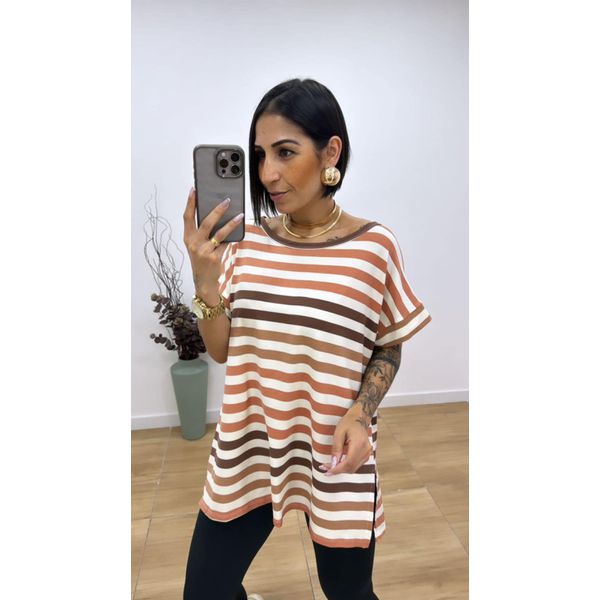 Blusa Hortência Marrom