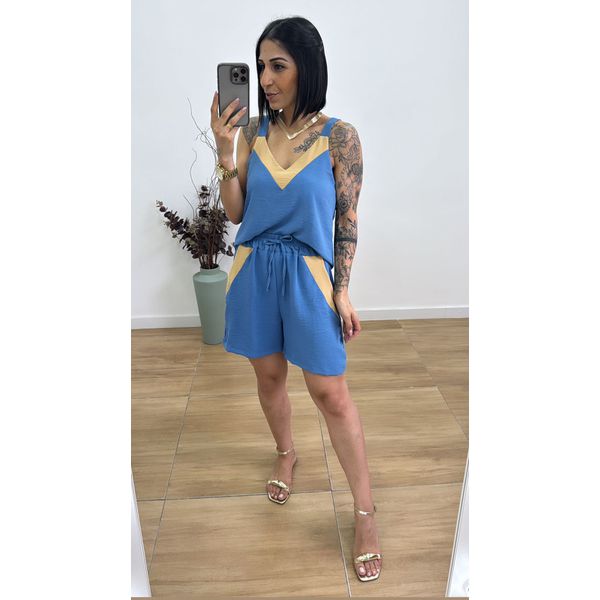 Conjunto Denise Azul