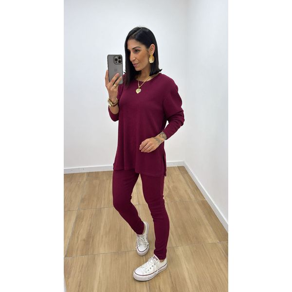 Conjunto Isis Vinho
