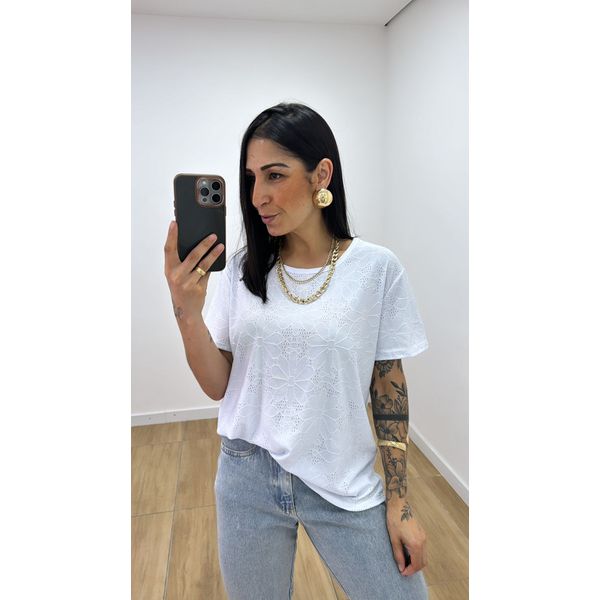 Tshirt Cláudia Branca