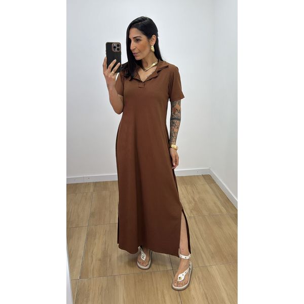 Vestido Vilma Marrom