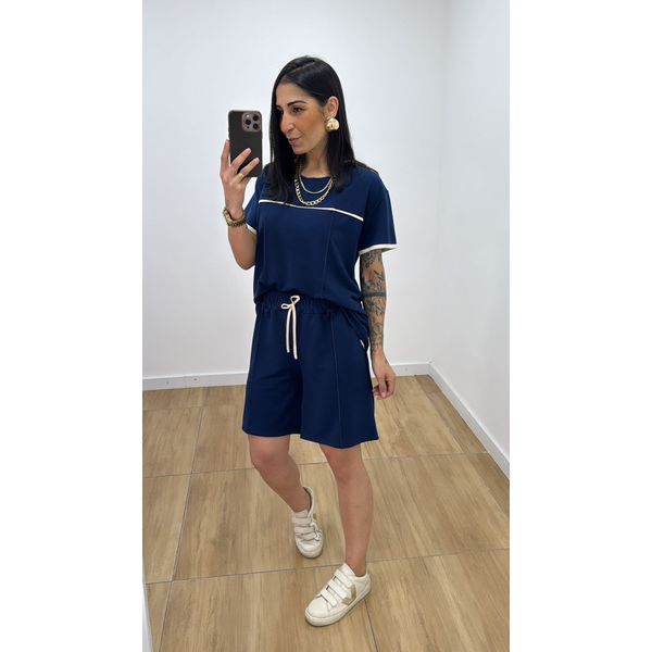 Conjunto Sabrina Azul Marinho