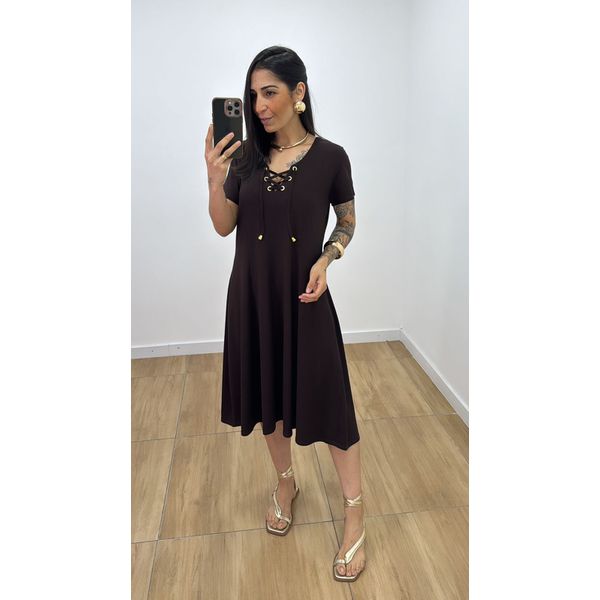 Vestido Norma Marrom