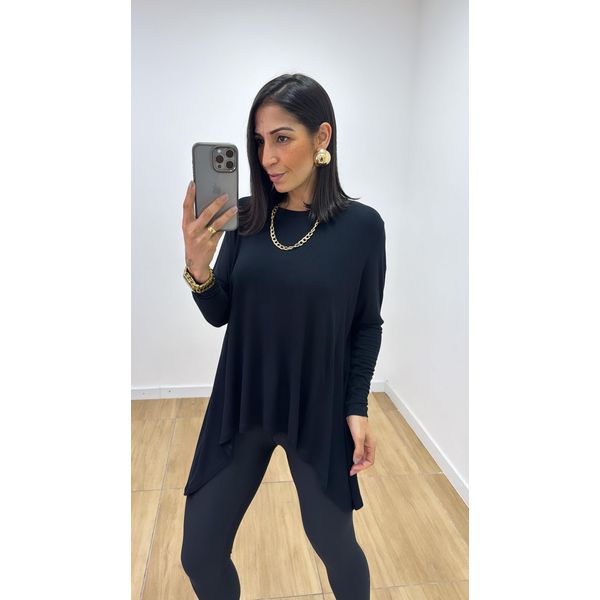 Blusa Ingrid Bassi Preta