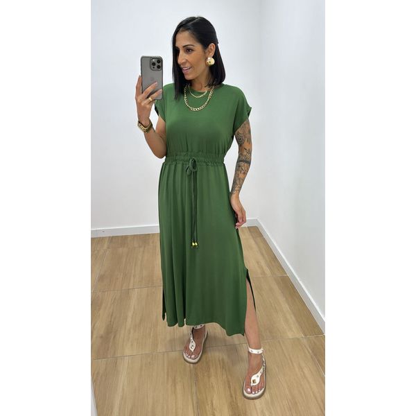Vestido Toquio Verde Militar