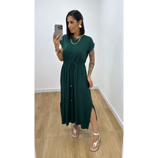 Vestido Toquio Verde Folha