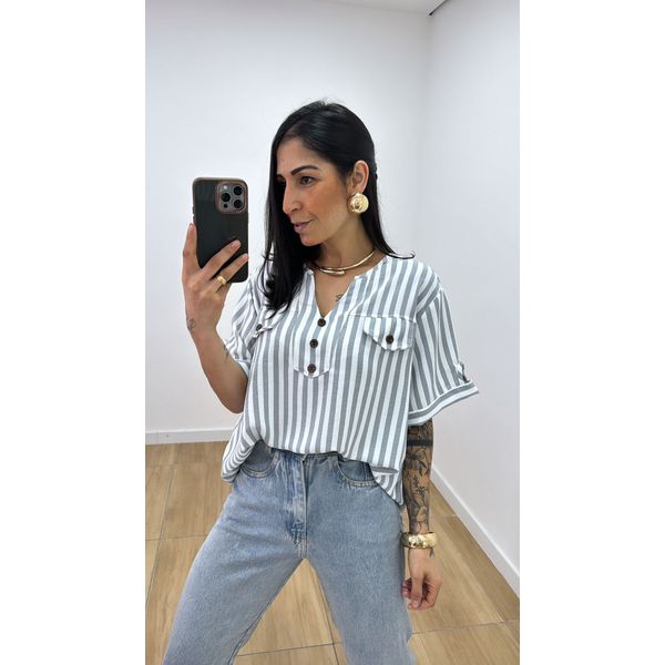 Camisa Olga Cinza