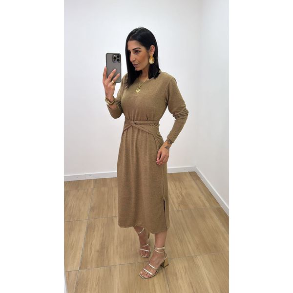 Vestido Bruna Caqui