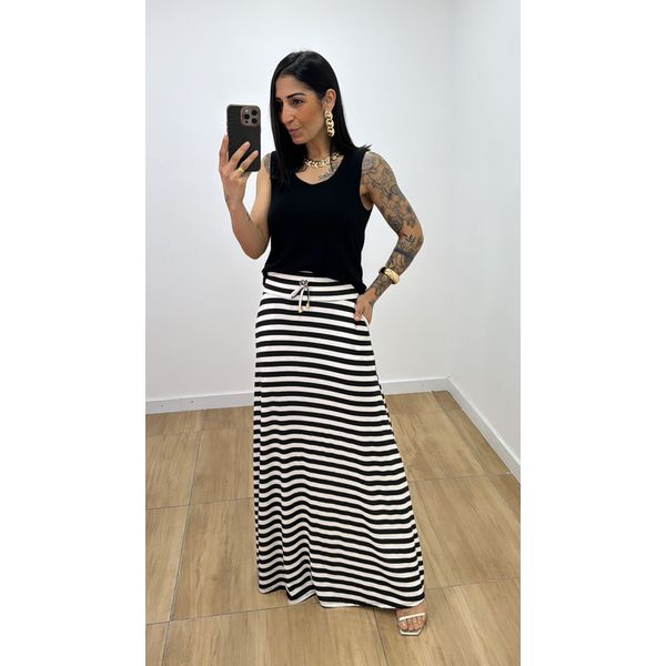 Saia Listra Preta