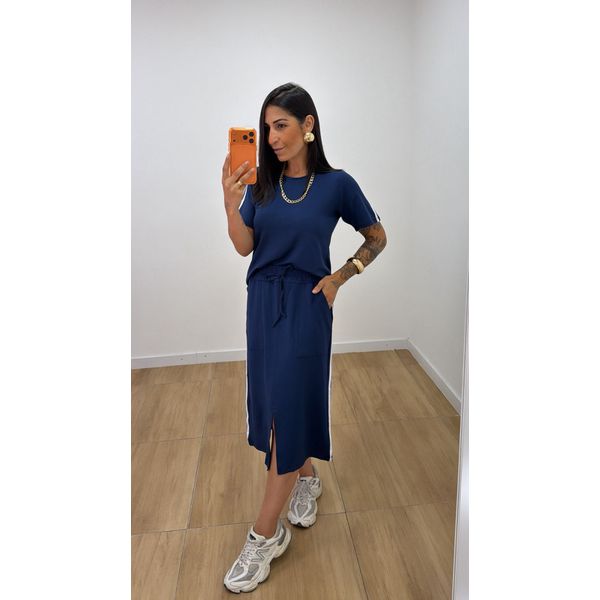 Conjunto Saia Kaly Azul