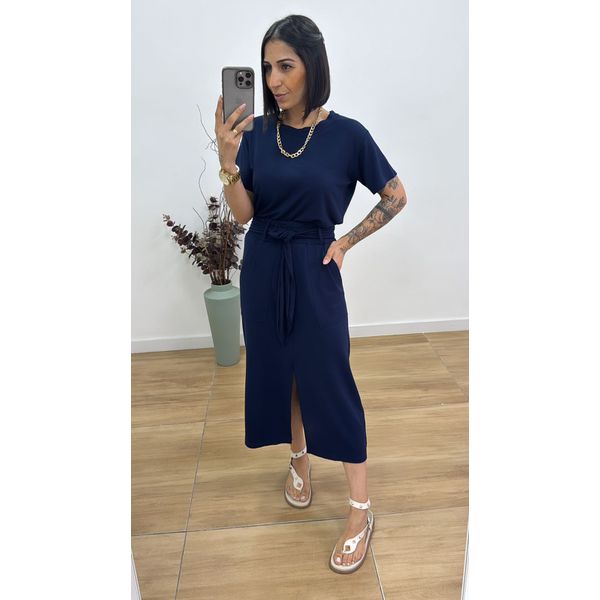 Conjunto Clara Azul Marinho