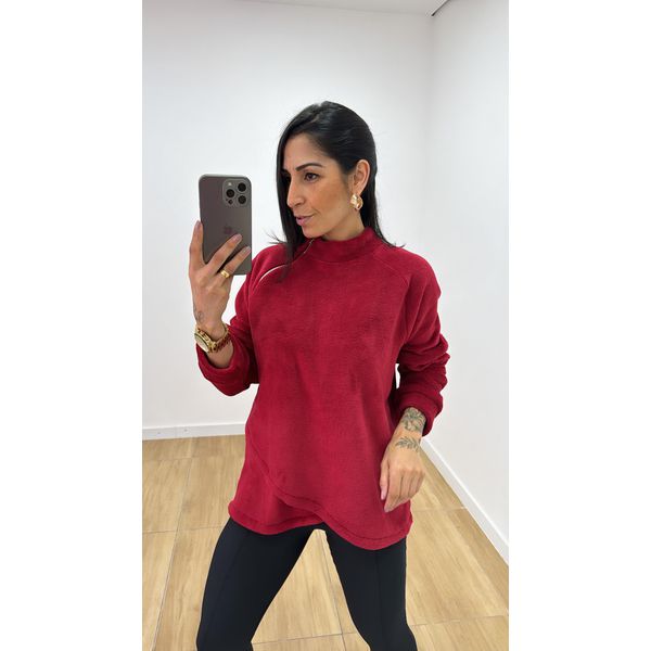 Blusa Teddy Vermelha