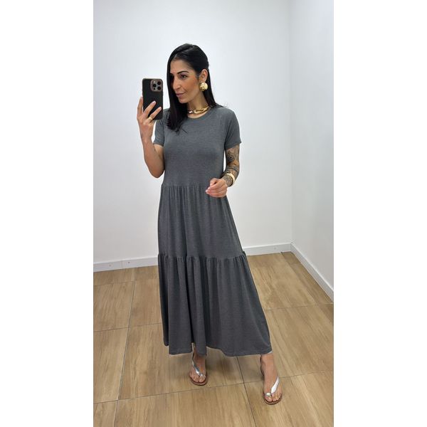 Vestido Zaira Grafite