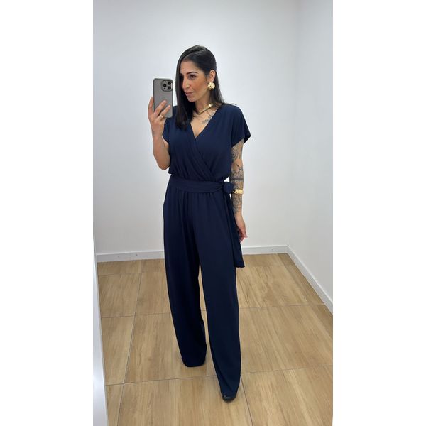 Macacão Grécia Azul Marinho