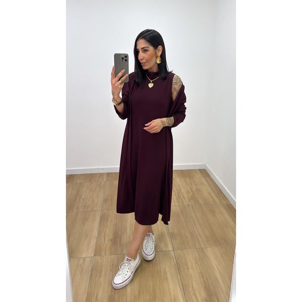 Kit Vestido Ariane Açaí