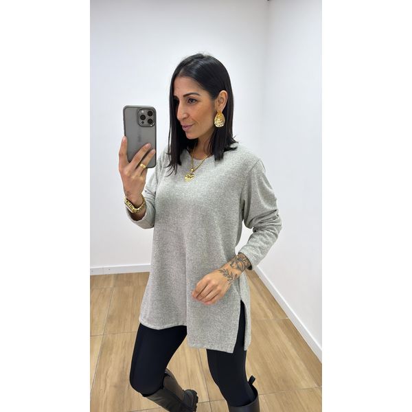 Blusa Joana Cinza